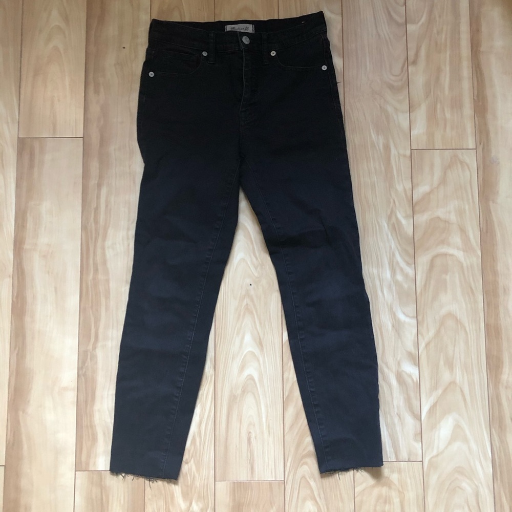 Madewell 9 inch black skinny jean